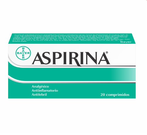 Aspirina 500 mg 20 Comprimidos