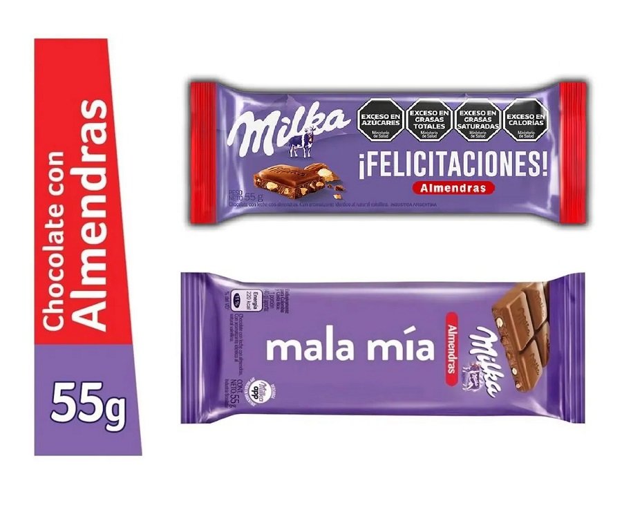 Chocolate Milka Almendras 55Gr