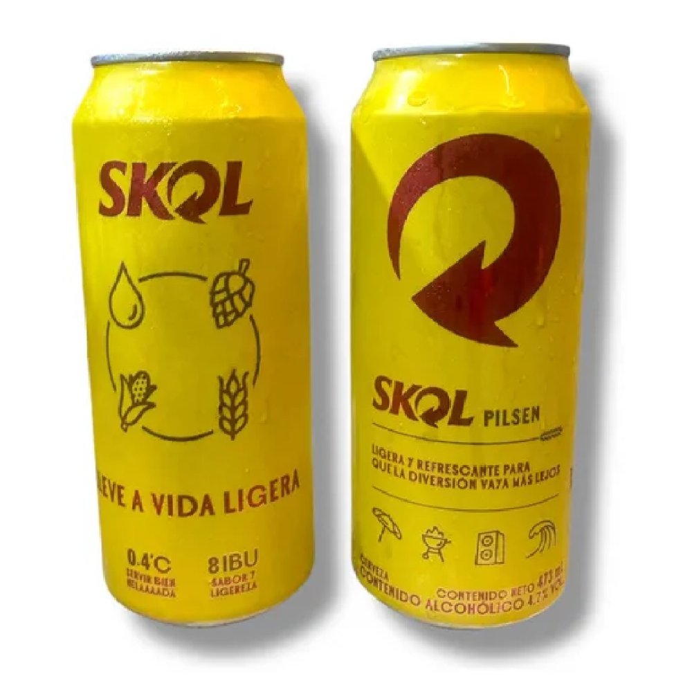 Cerveza SKOL Pilsen Lata 473 ml