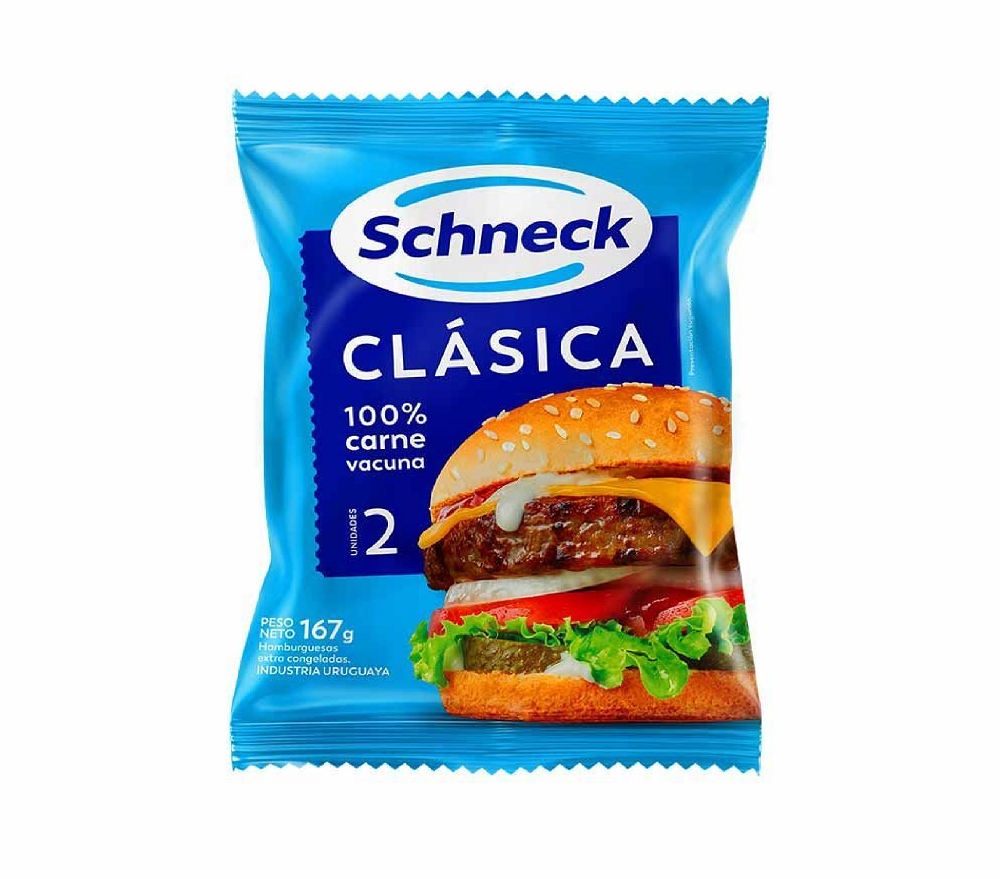 Hamburguesas SCHNECK Clásica (2 un.) 167 g
