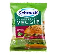 Hamburguesas Schneck Veggie de Espinaca y Puerro 90gr