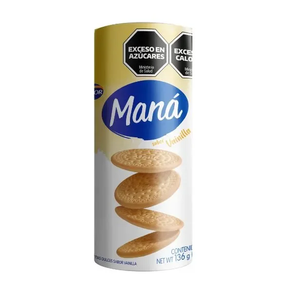 Galletitas Maná sabor Vainilla x 136gr 13783