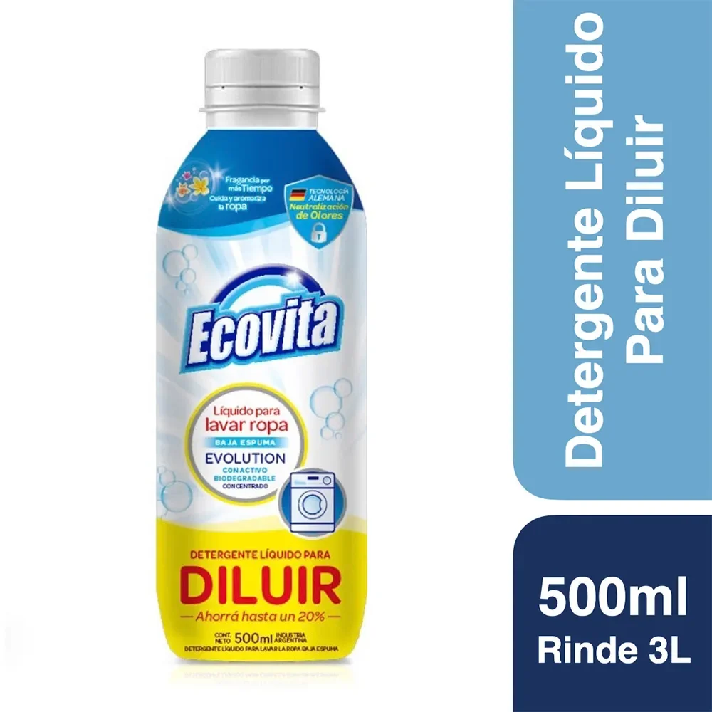 Jabon Liquido Ecovita Para Diluir 500Ml Bot