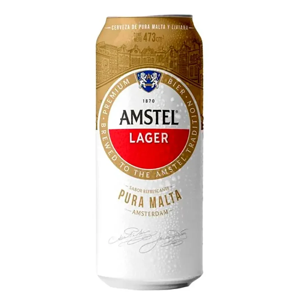 Cerveza Amstel Lata 473Ml