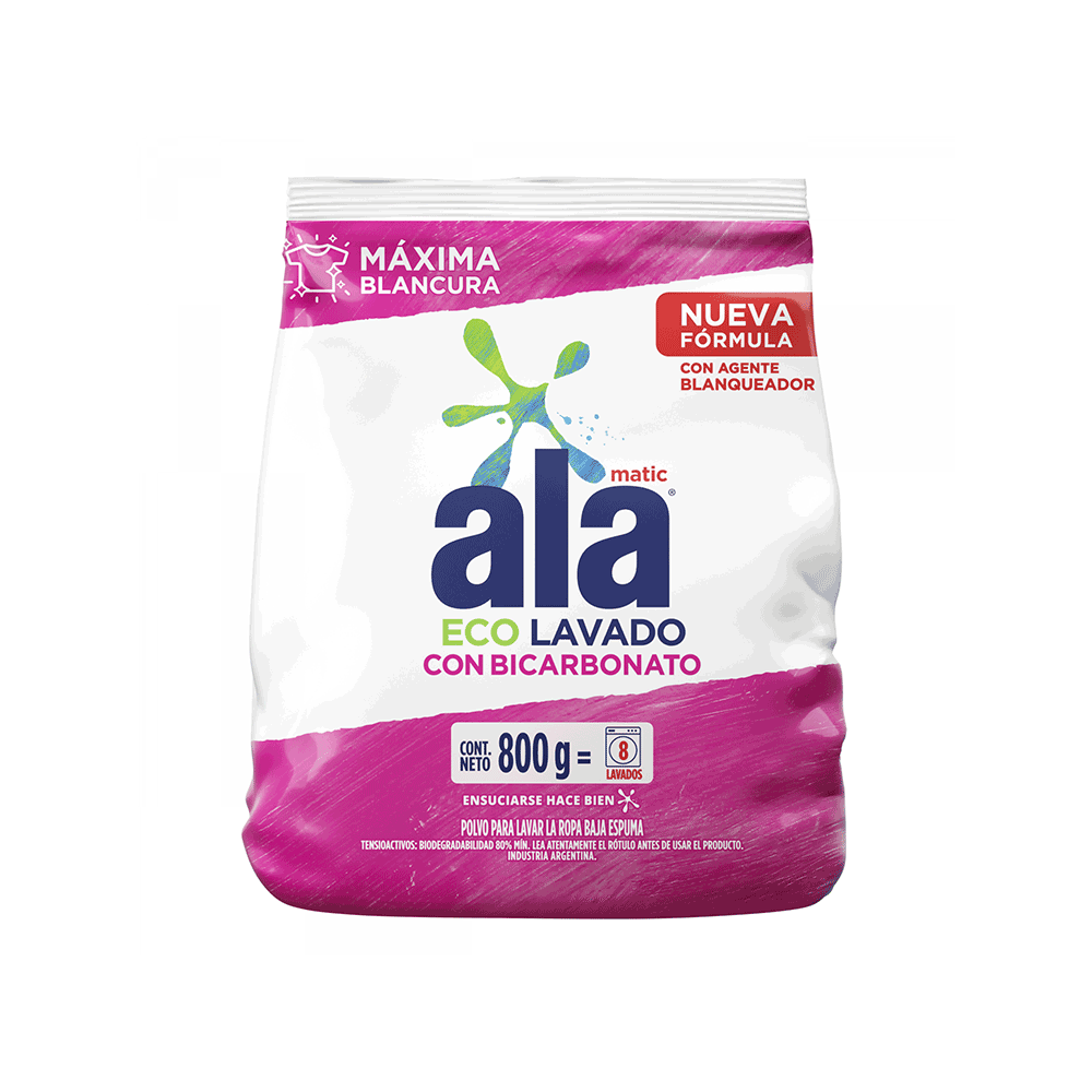 Ala Polvo Lavado Matic C/Bic 800Gr