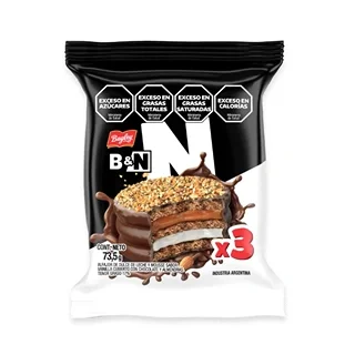 Alfajor ByN Negro Triple x 73,5gr