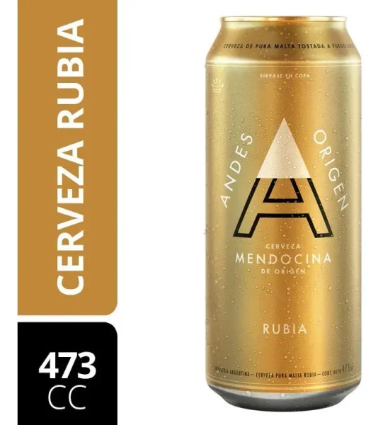 Cerveza Andes Rubia Lata 473Ml