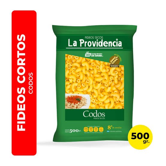 Fideo Codo 500Gr Providencia