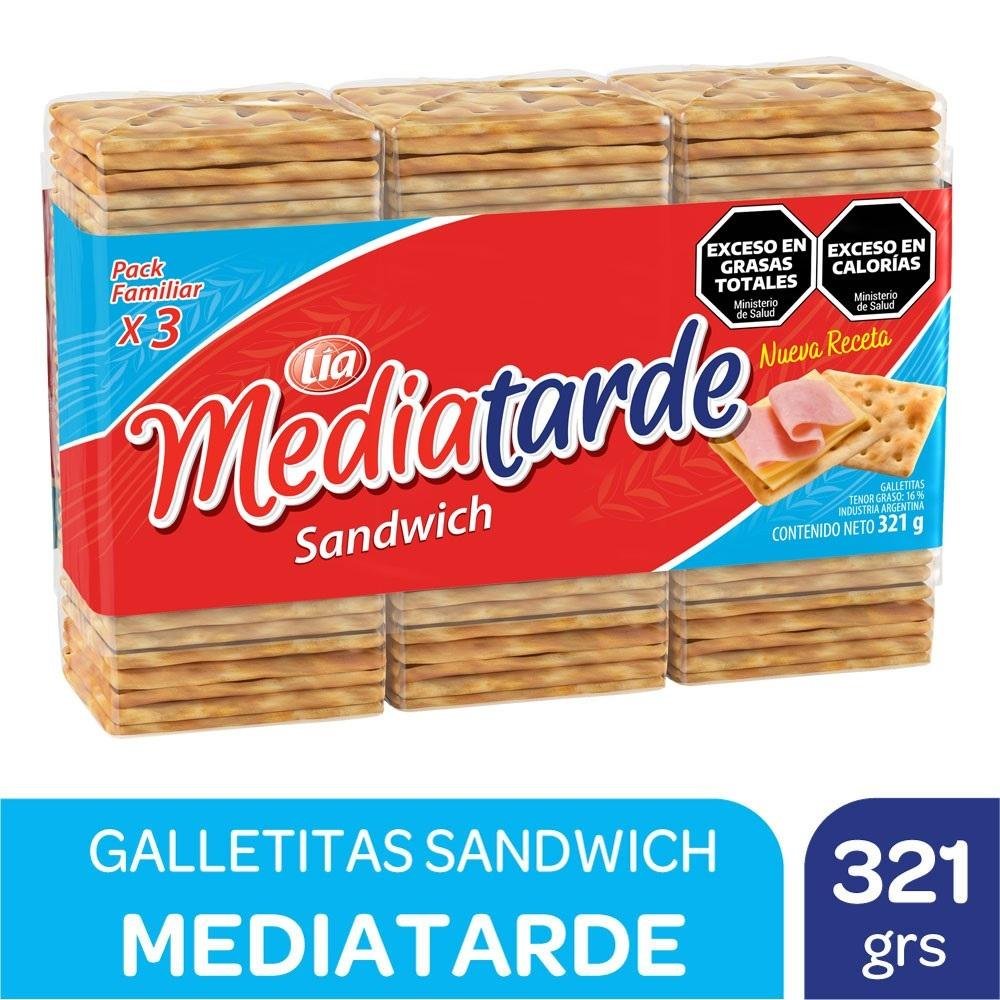 Galletita Media Tarde Sandwich X3 321G
