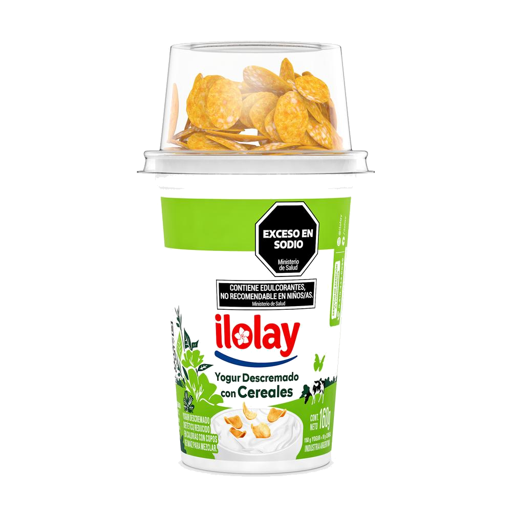 Yogur Con Cereal Ilolay Descremado 190Gr