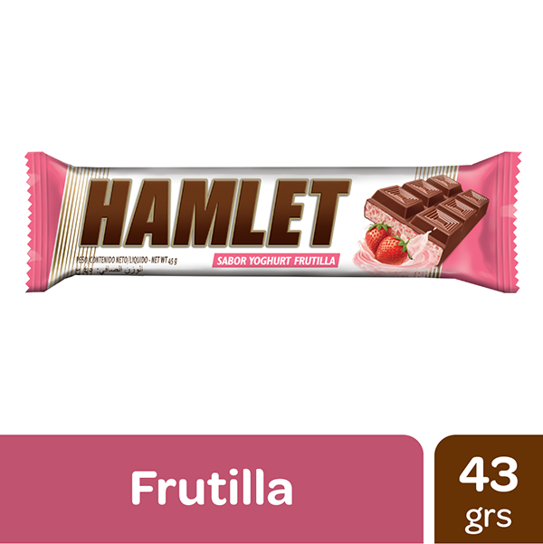 Chocolate Hamlet Yogurt Frutillas 43Gr