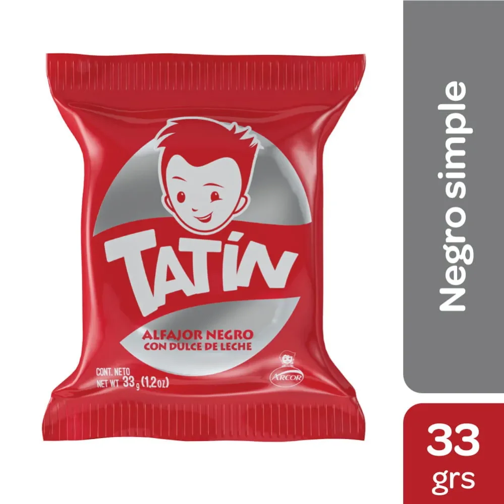 Alfajor Tatín Negro Simple 33Gr.
