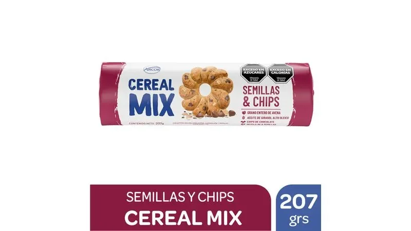 Galletita Cereal Mix Semillas Y Chip 200G
