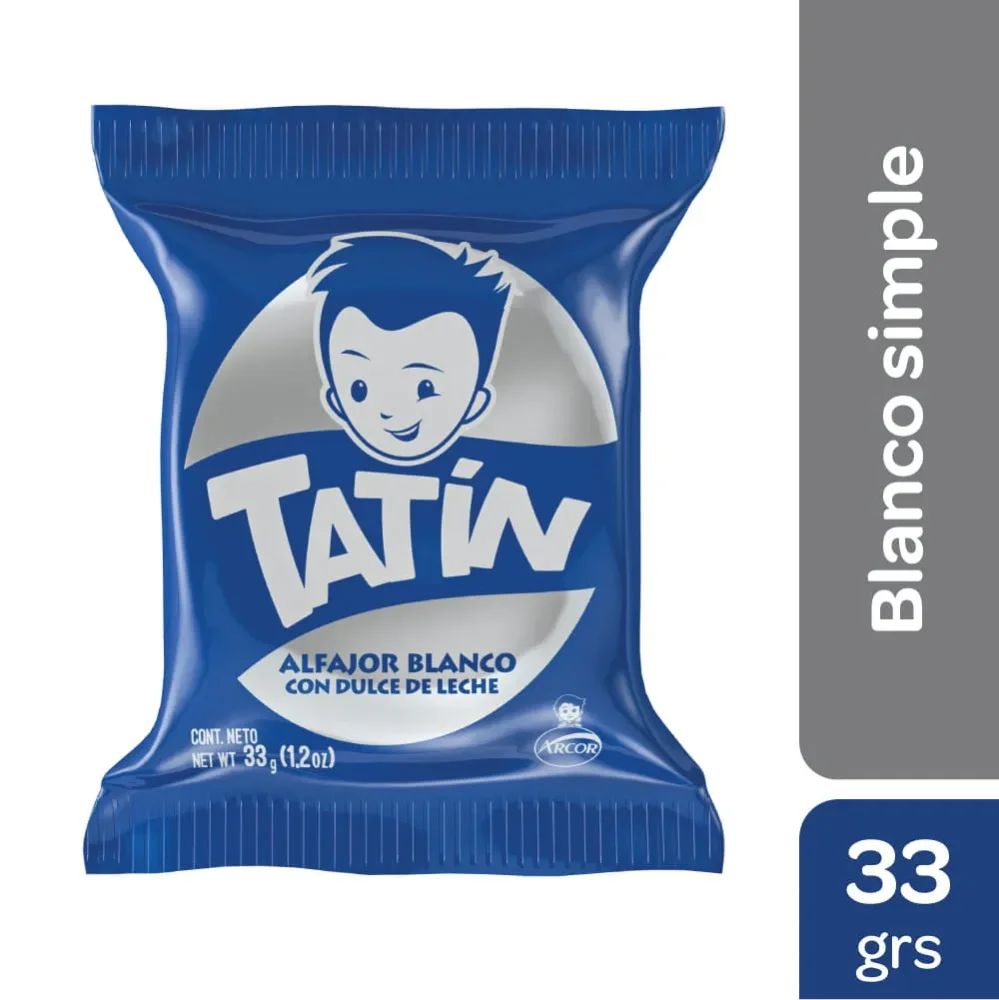 Alfajor Tatín Blanco Simple 33Gr.