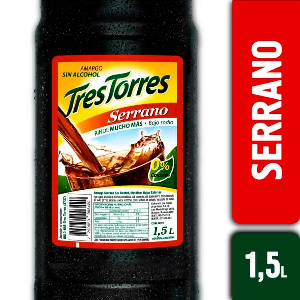 Terma Tres Torres Serrano 1,5 Lts