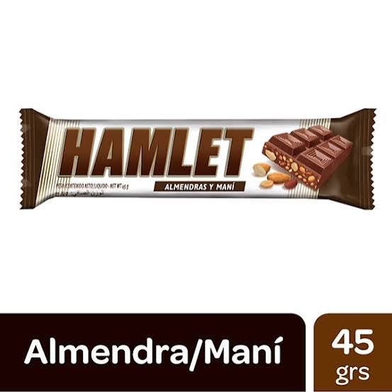 Chocolate Hamlet Almendras Y Mani 45Gr