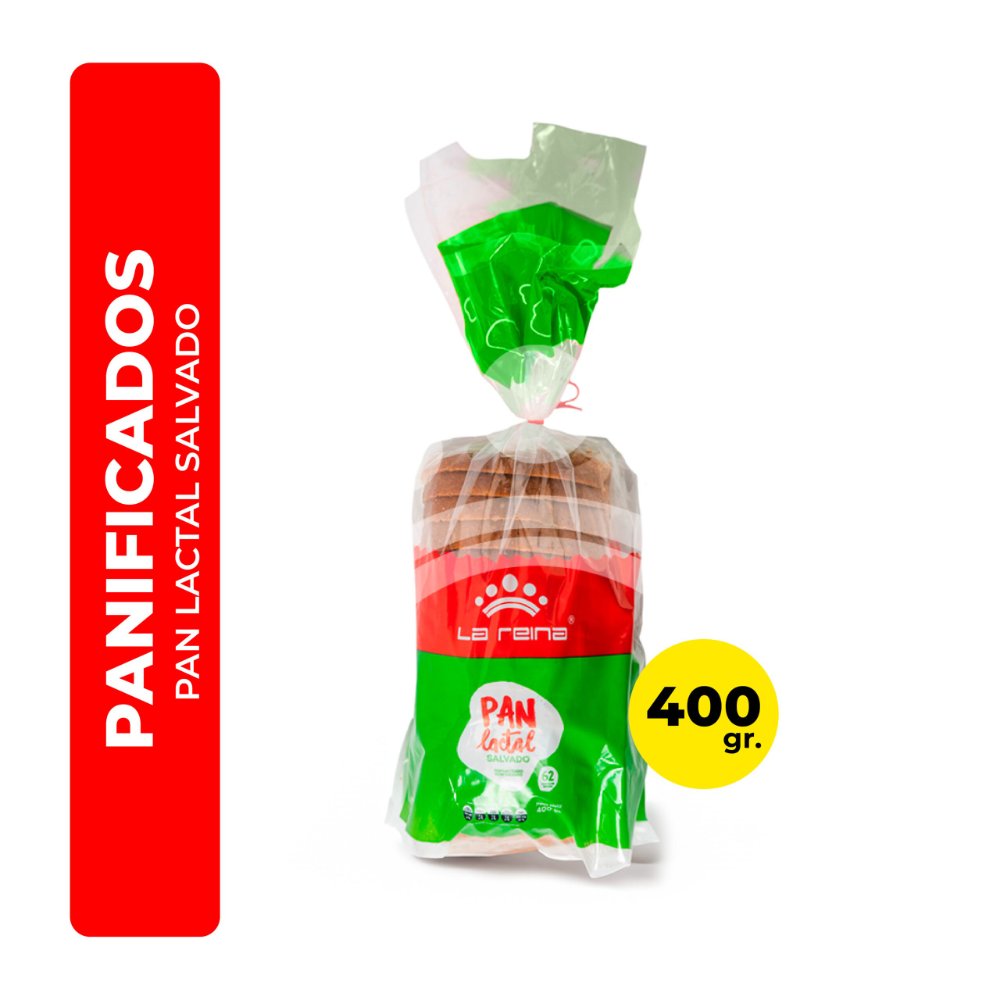 Pan Lactal Salvado 400gr La Reina