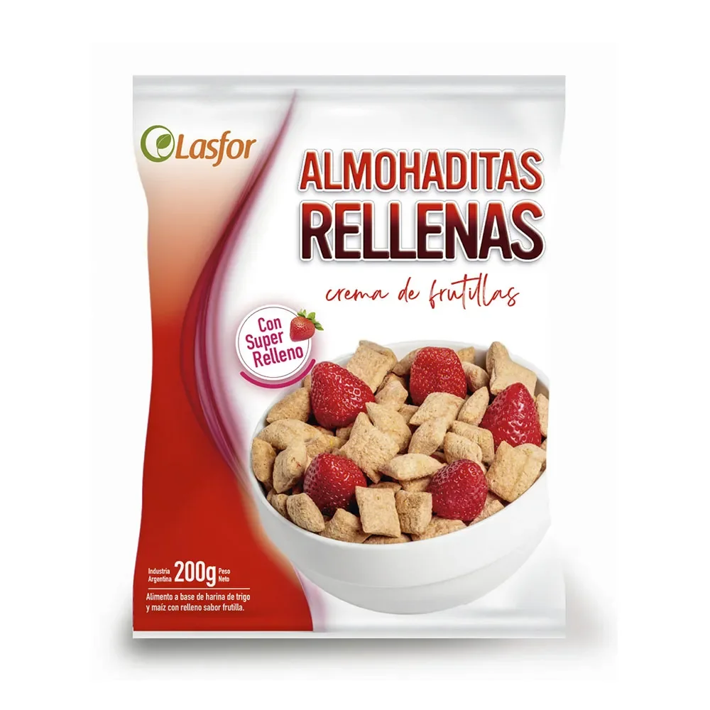 Cereal Almohaditas Frutillas 200Gr Lasfor