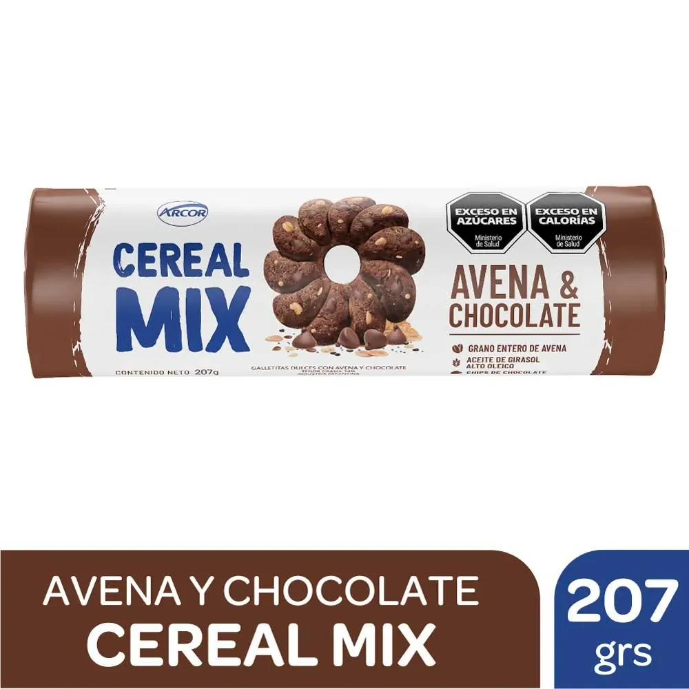 Galletita Cereal Mix Avena Y Chocolate 200G