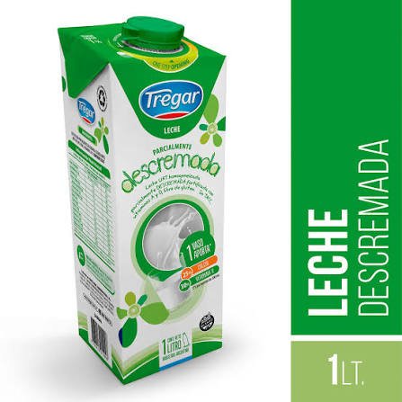 Leche Descremada Tregar 1 Lts