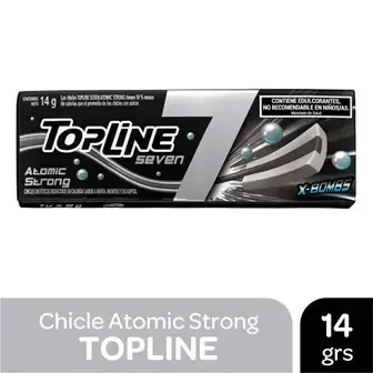 Chicles Topline Seven Atomic Strong x 14gr