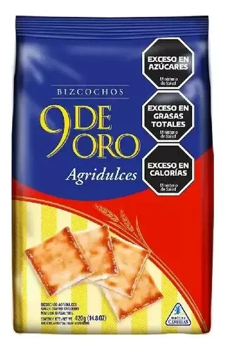 Galletita 9 De Oro Agridulce 420Gr