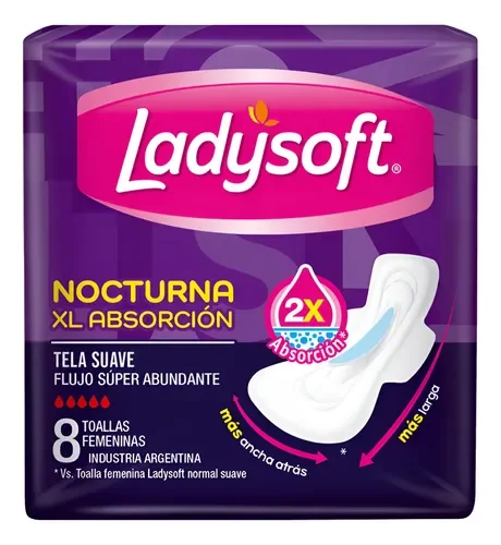 Toalla Ladysoft Nocturna 8Un