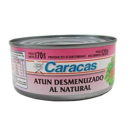 Atun Caracas Demenuzado Natural 170Gr