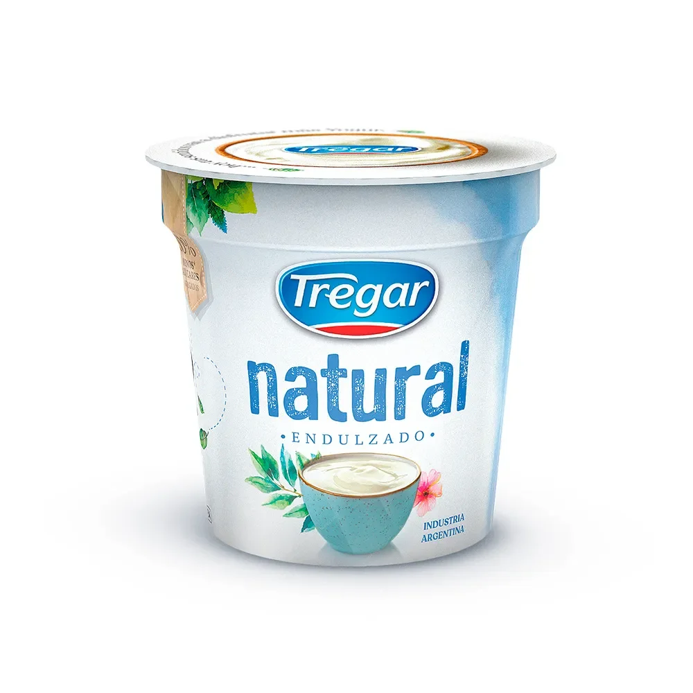 Yogurt Natural Endulzado 140gr Tregar