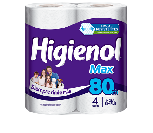 Papel Higienico Higienol Max 4X80Mt