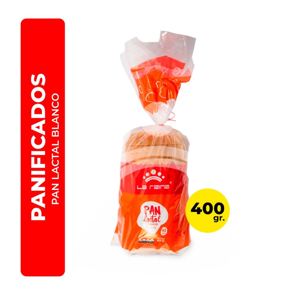 Pan Lactal Blanco 400gr La Reina