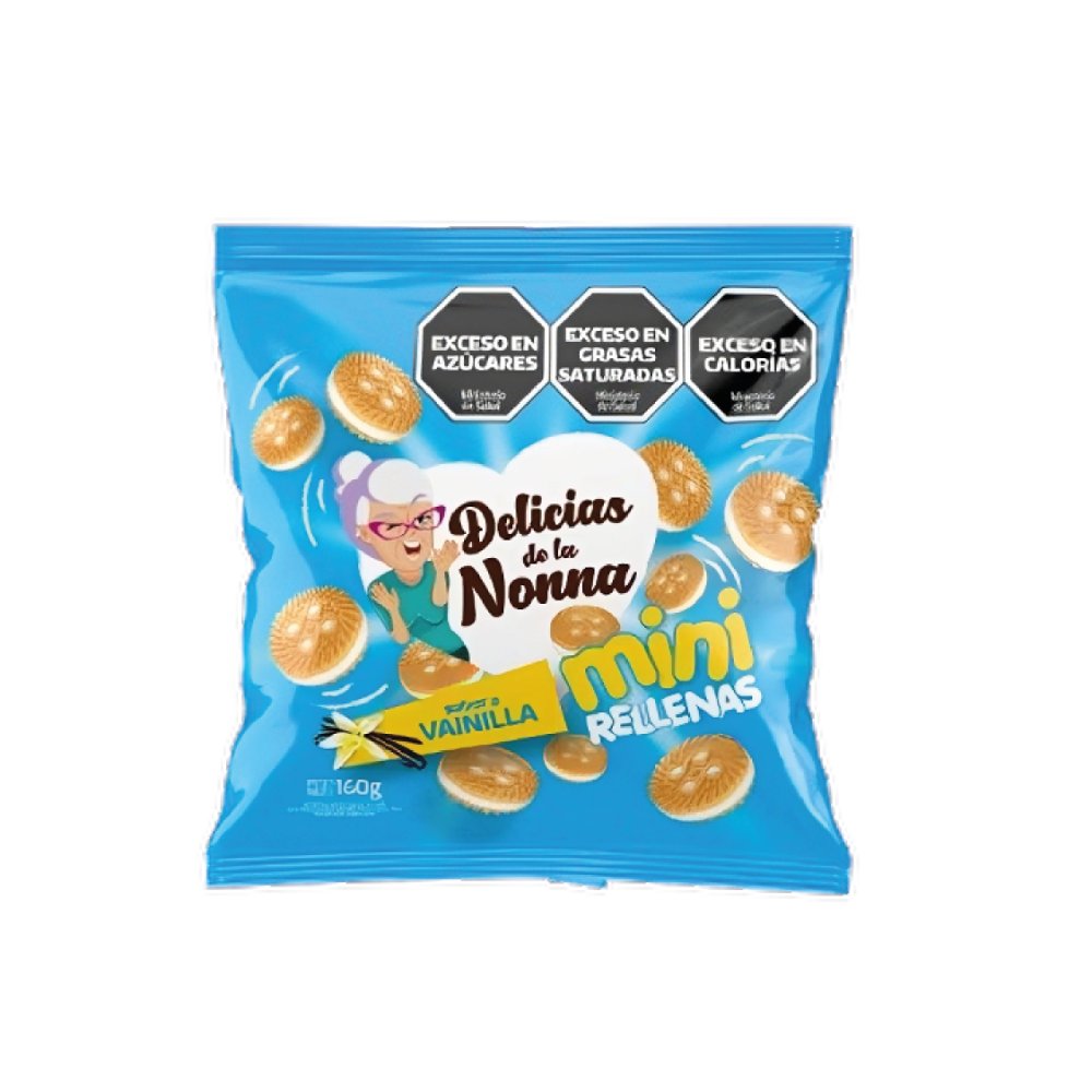 Galletitas Delicias De La Nonna Rellena Vainilla 160Gr