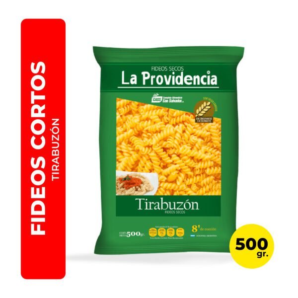Fideos Tirabuzon 500Gr Providencia