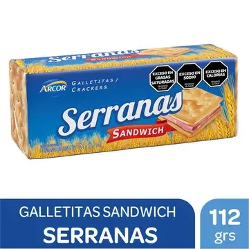 Galletitas Serranas Sandwich x 112gr