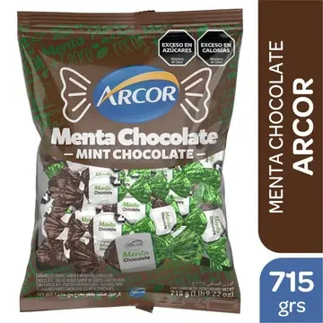Caramelos Arcor Menta Chocolate x Unidad