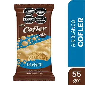 Chocolate Cofler Aireado Blanco x 55gr