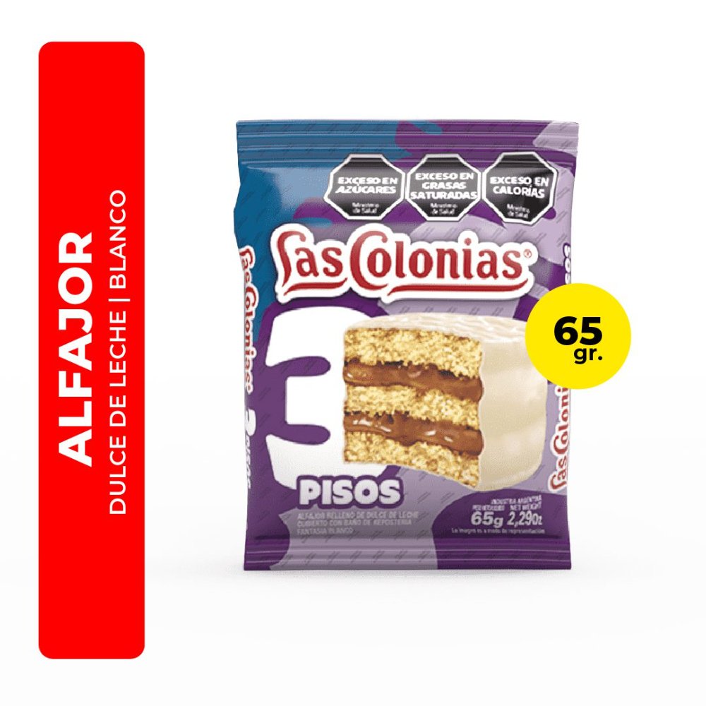 Alfajor Las Colonias Triple Blanco