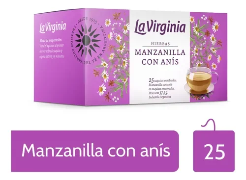 Te Manzanilla Con Anis La Virginia x25