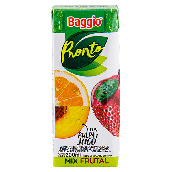 Baggio Pronto Mix Frutal 200 Ml