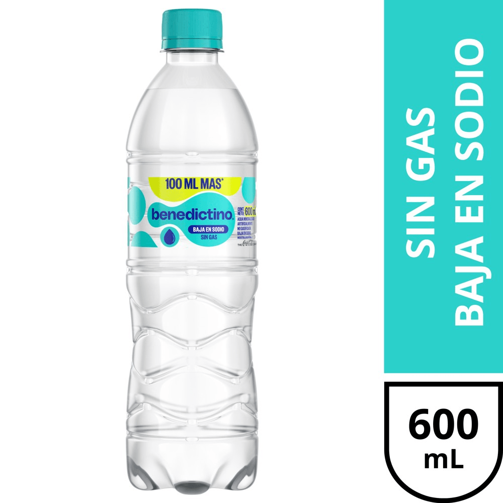 Agua Benedictino Sin Gas 600 Ml