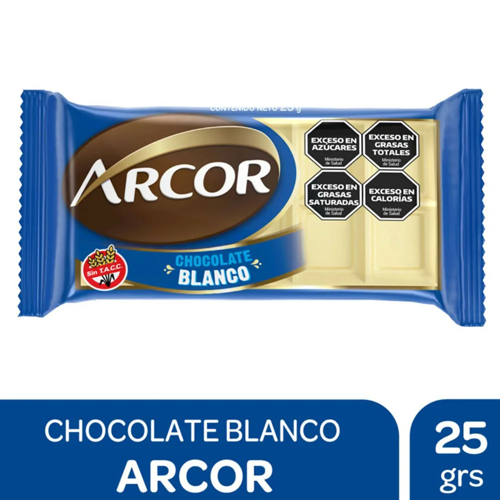 Chocolates Arcor Blanco 25Gr