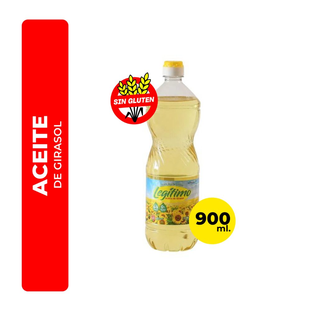 Aceite De Girasol Legitimo 900Ml