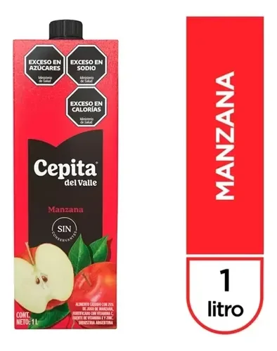 Cepita Manzana Roja Tetra 1Lts