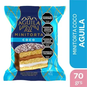 Alfajor Aguila Minitorta Coco Triple x 70,5gr