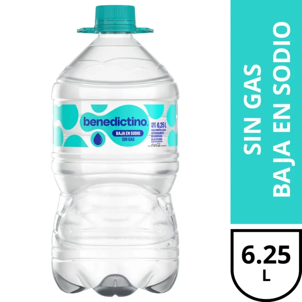 Agua Benedictino Sin Gas 6,25Lts
