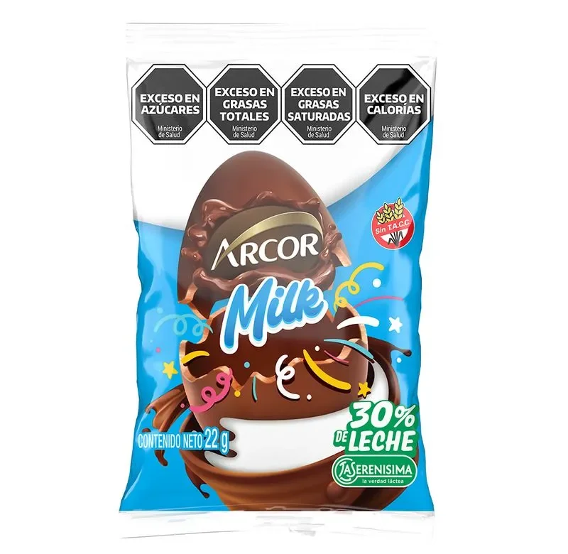 Huevo con sorpresa Arcor Milk con Leche La Serenisima x 22gr