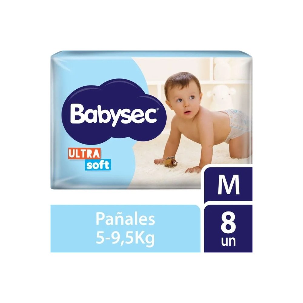 Panal Babysec Ultrasoft M X8 Unid
