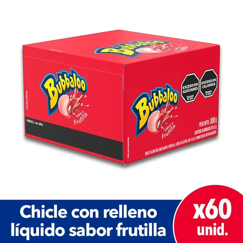 Bubbaloo Frutilla Unidad