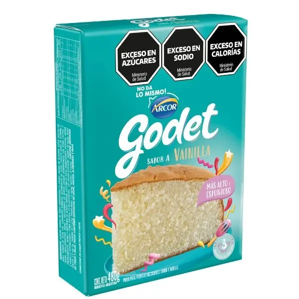Bizcochuelo Godet Vainilla 480Gr.