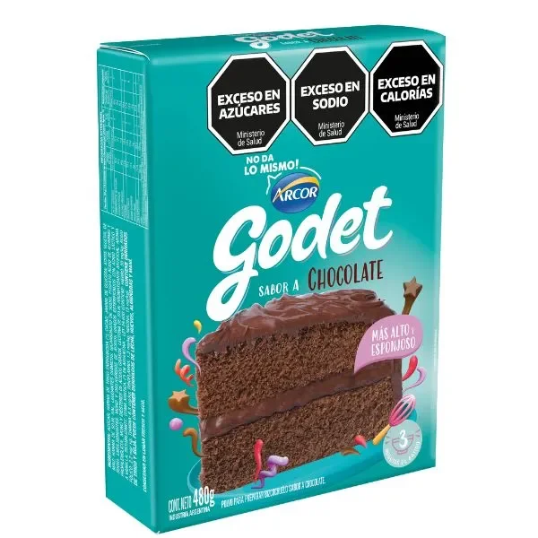 Bizcochuelo Godet Chocolate 480Gr.